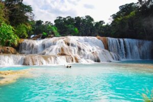 Things to do in Chiapas - Agua Azul Waterfalls